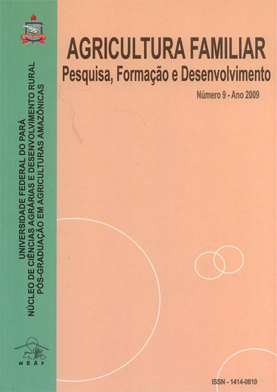 					Visualizar n. 9 (2009): Agricultura Familiar: Pequisa, Formação e Desenvolvimento
				